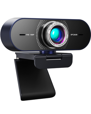 IFOAIR HD 1080P υπέρ ροή Webcam Webcam υπολογιστών τηλεοπτική με τον αντιεκθαμβωτικό φακό 6 στρώματος